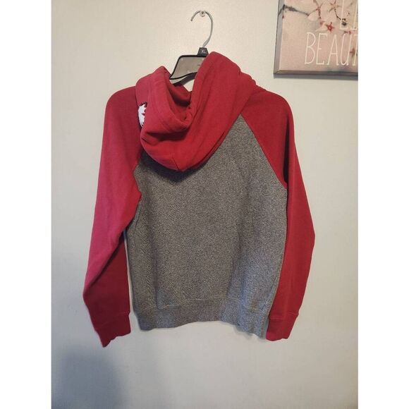 Roots Is Canada Red Grey Hoodie Sweatshirt Size XS - Picture 4 of 4